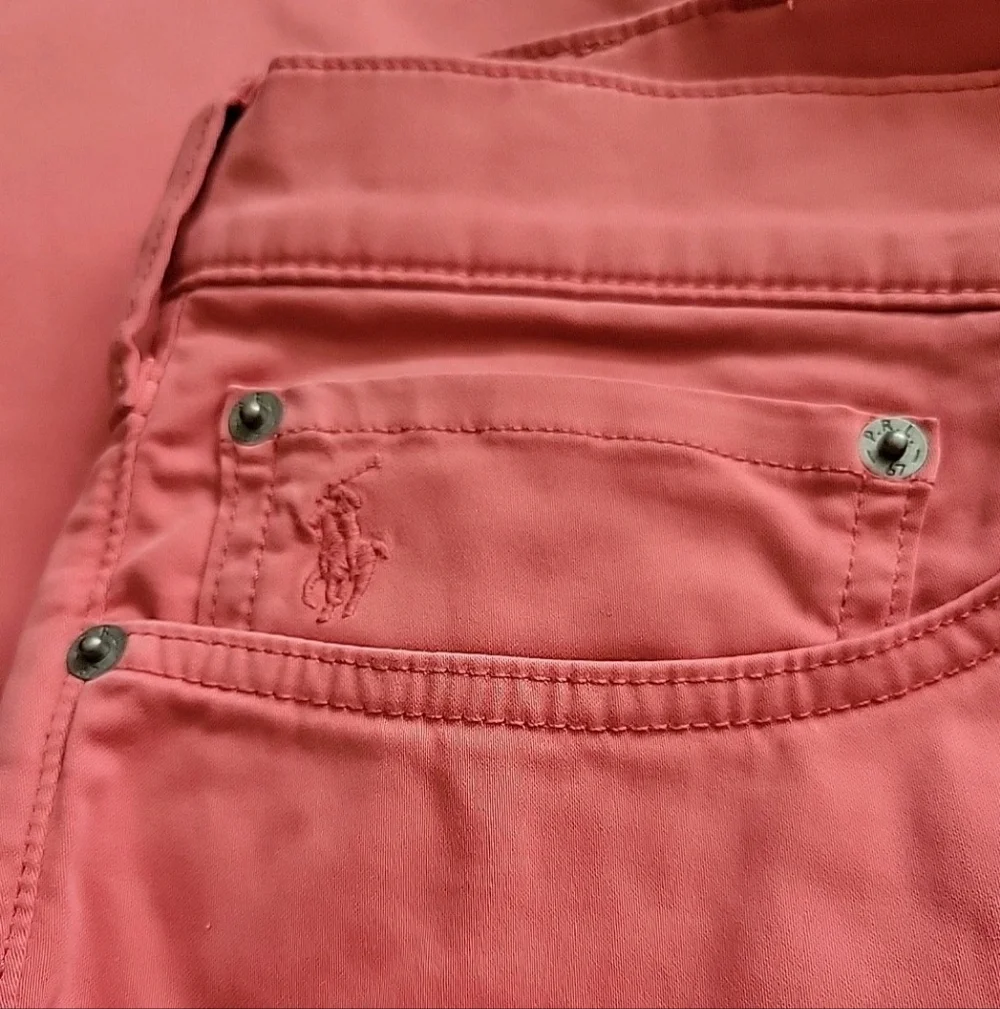 NWT Men POLO RALPH LAUREN Red Varick Slim Straight Stretch Sateen Casual Pants - Picture 9 of 11